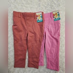 NEW 18 month Girls leggings (2 pair)